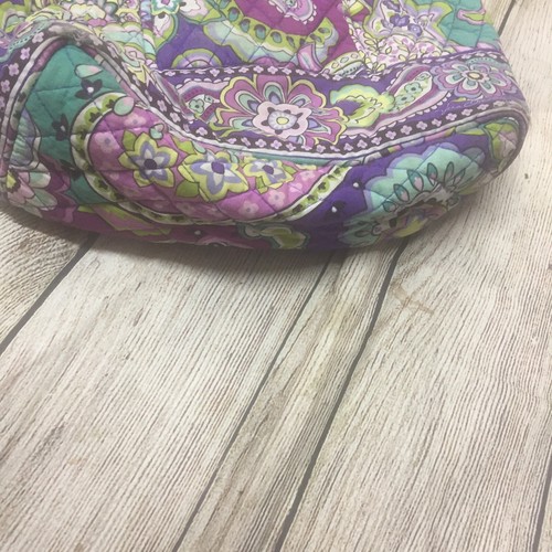 Vera Bradley Purple White Green Flowers Tote - Picture 5 of 5