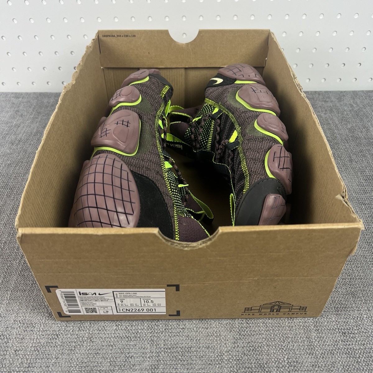 Nike ISPA Link Off Noir Limelight Black New CN2269-001 Men
