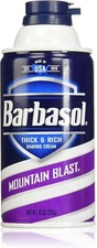 Barbasol Mountain Blast Thick & Rich Shaving Cream for Men, 10 Ounce NEW