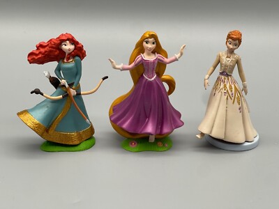   3 Disney Store Figuren Merida Rapunzel Elsa  Sammlerstücke
