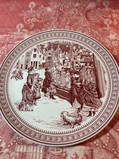 Spode Set of 4 Williams Sonoma St. Nick Dessert Plates  NIB Made In England