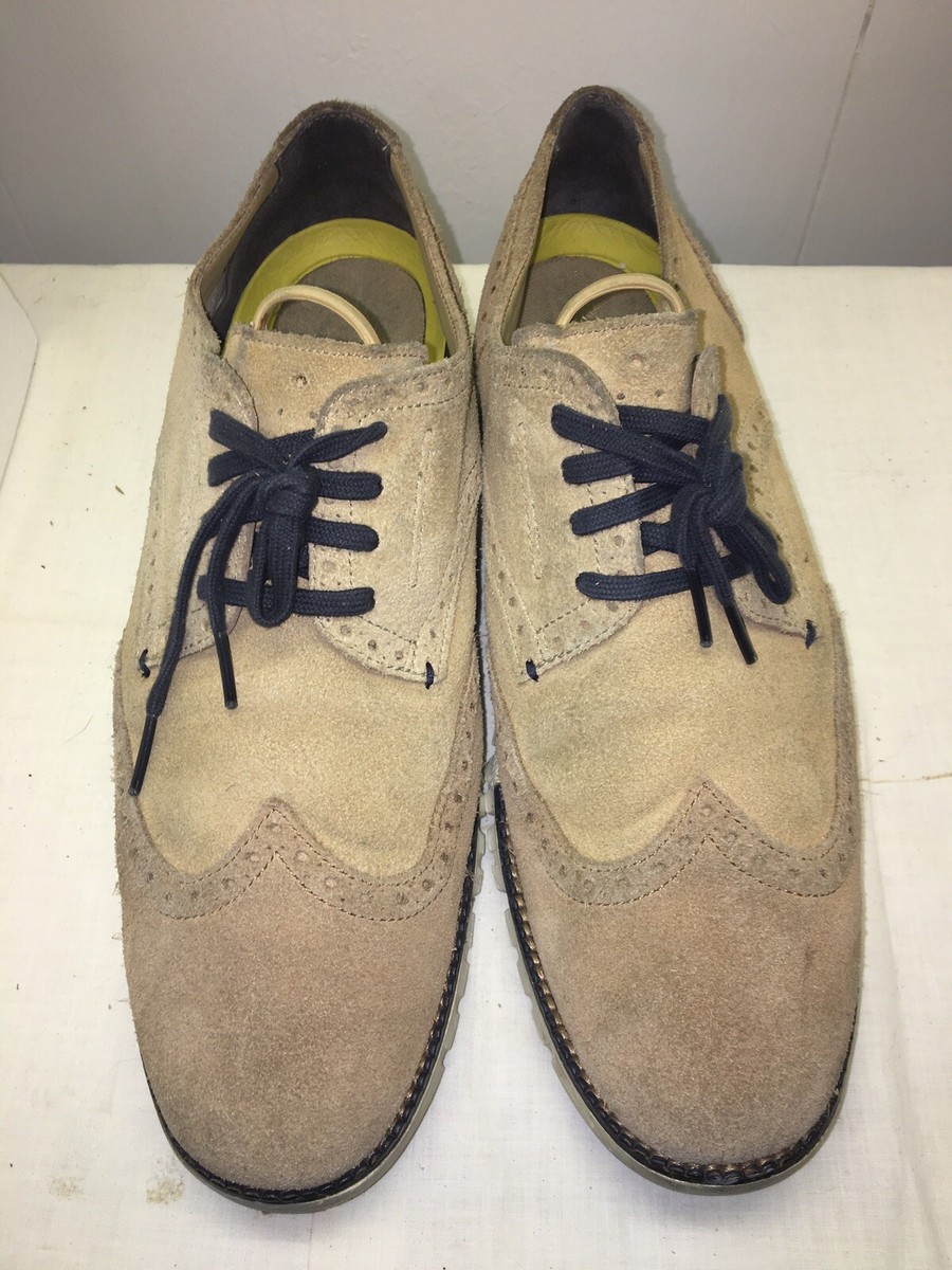 Cole Haan Zerogrand Shoes Mens 10.5 M Brown Gray Leather Wingtip Oxford ZG-RMSTD-WINGTIP-OX_e_A_C39617  main image 4