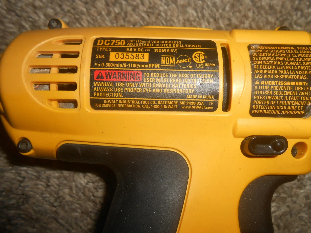 Dewalt DC750 9.6V 3 8