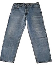 Levis Jeans Mens 40x30 Blue 550 Relaxed Fit Light Wash Denim Made in USA Vintage