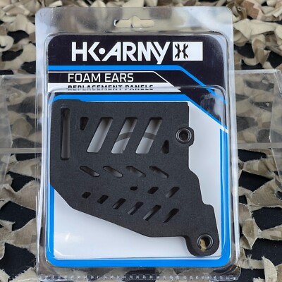 Orecchie In Schiuma HK Army ProFlex – Nuove, Titanio/Nero (Ricambio Maschera Paintball) - Foto 2