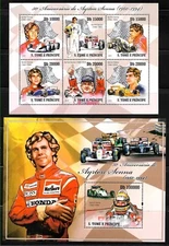 Ayrton Senna / Vettel / Hamilton / Laude / Formula / Racing - Timbres -  MNH**