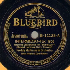 Freddy Martin And His Orchestra - Intermezzo / Nice Dreamin' Baby 1941 Shellac, 