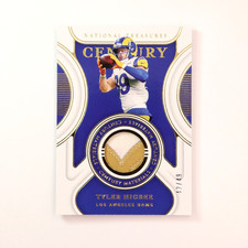 Tyler Higbee 2021 National Treasures Century Materials Gold /49 Game-Worn Patch