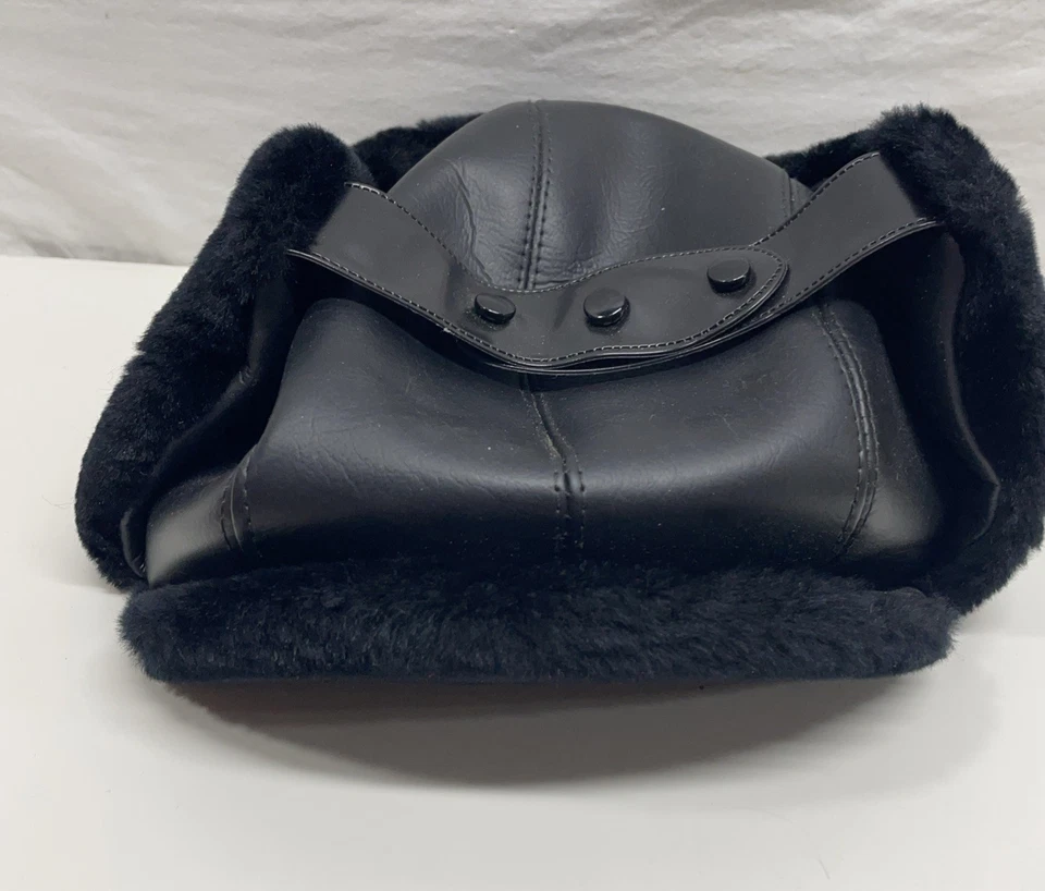 Vintage Genuine Trooper Cap Trapper Winter Hat Mens Sz S Ear Flaps Warm Fur - Image 4 of 4