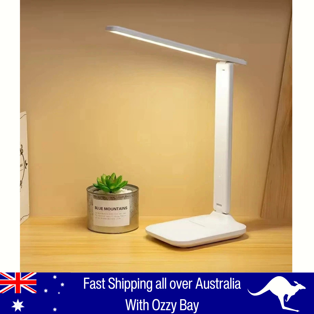 Touch LED Desk Lamp Bedside Study Reading Table Light Dimmable USB Rechargeable