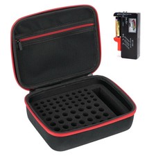 Battery Organizer Storage Case with Tester, Hardshell Portable Checker Carryi...