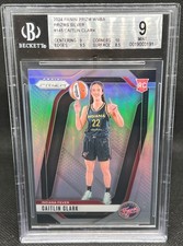 2024 Panini Prizm Caitlin Clark RC Silver Prizm #145 Variation BGS 9 WNBA Rookie