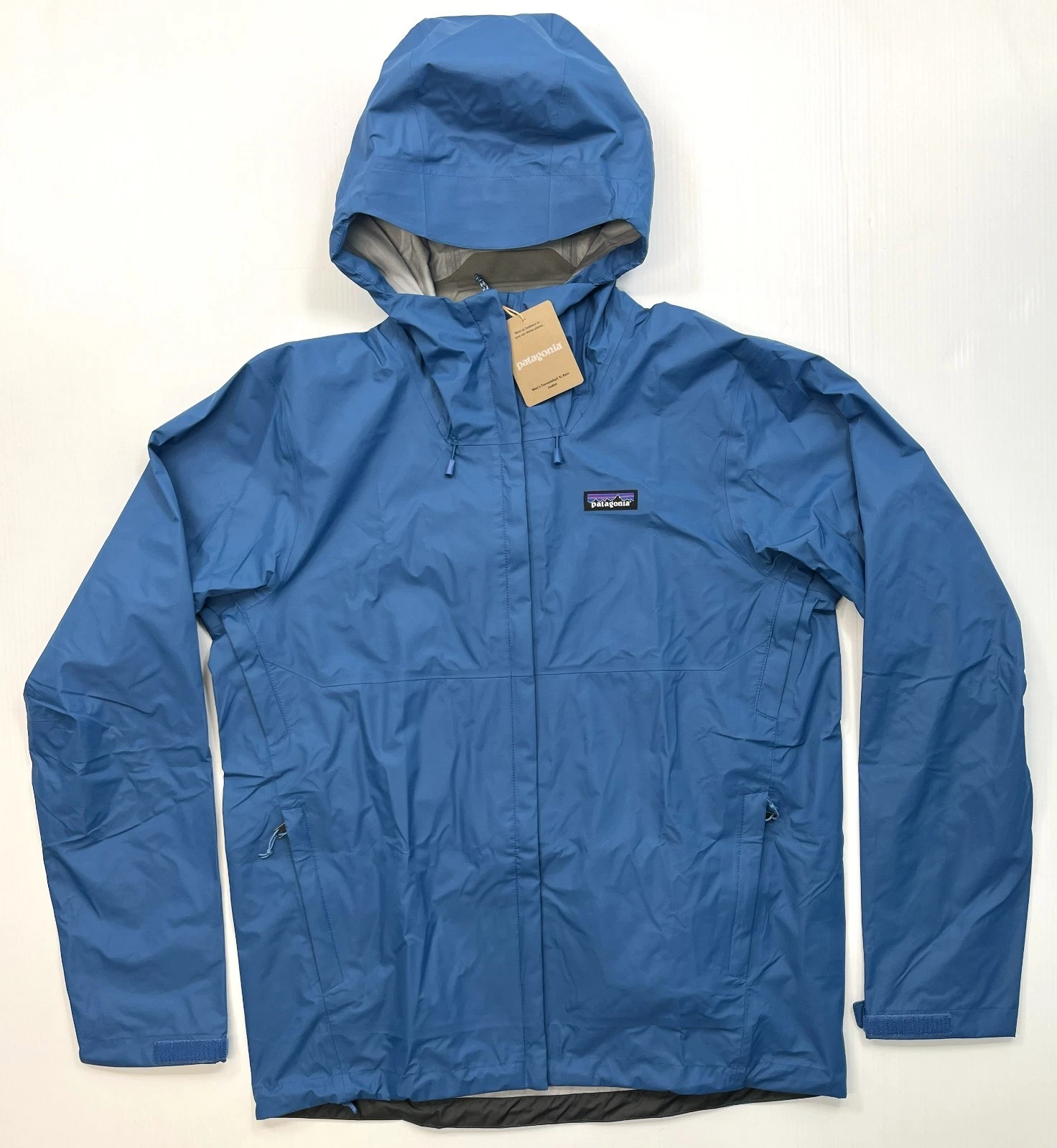 Men's PATAGONIA Torrentshell 3L Jacket Raincoat #85241 AQUATIC BLUE (AQT)