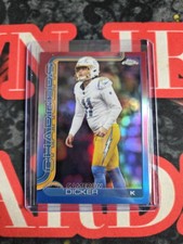 2025 Topps Chrome Cameron Dicker Red White Blue Refractor #162 LA Chargers