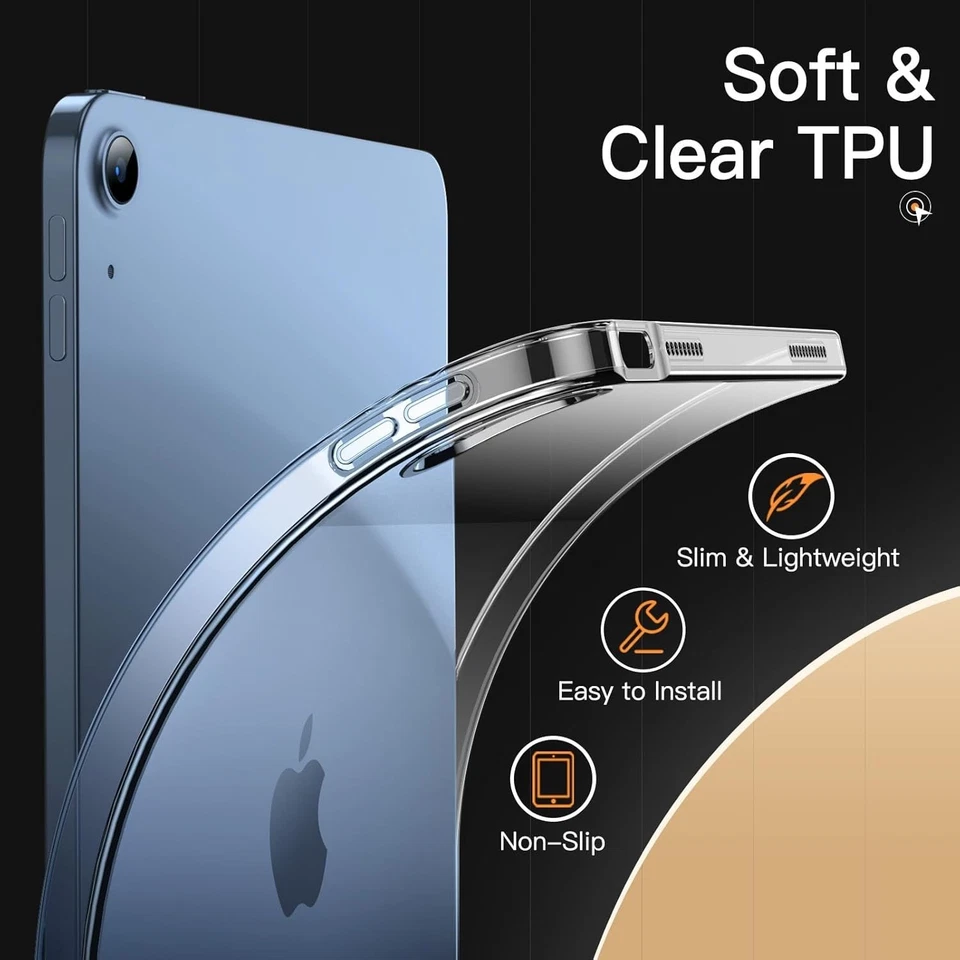 Gel Case for iPad (A16) 11 Generation 11-in 2025 7th 8th 9th Gen 10.2" 5/6th 9.7 - Image 3 of 4