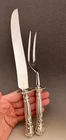 Chantilly Gorham Sterling Silver 2 Piece Steak Carving Set 10-1/4" and 8-1/4"