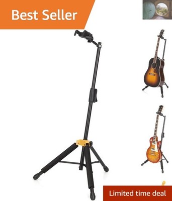 GS415BPLUS Auto Grip System Guitar Stand - Adjustable Height, Safe & Secure