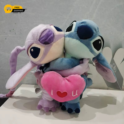 20 cm Lilo und Stitch Plüschtiere halten Love Stitch Engel Stofftier weiche Puppe für