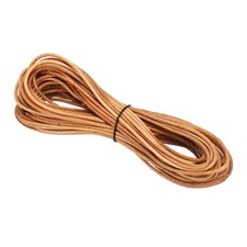 2mm corde cuir tressée pour bijoux, marron (10 yards)