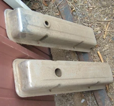 🔥 Chevrolet SMALL BLOCK Chrome Valve Covers 1959-86 GRIMY