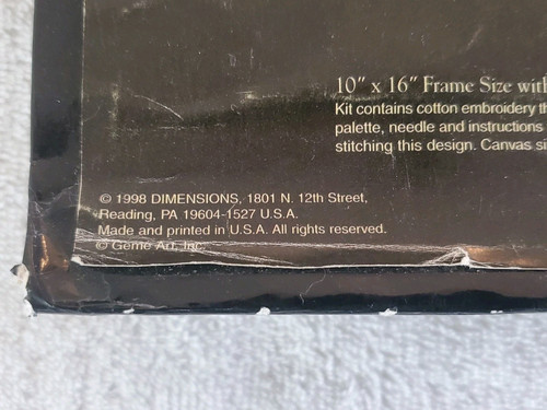 VTG Dimensions The Gold Collection NEW Cross Stitch Kit Santa At His Best #9112 - Bild 3 von 10