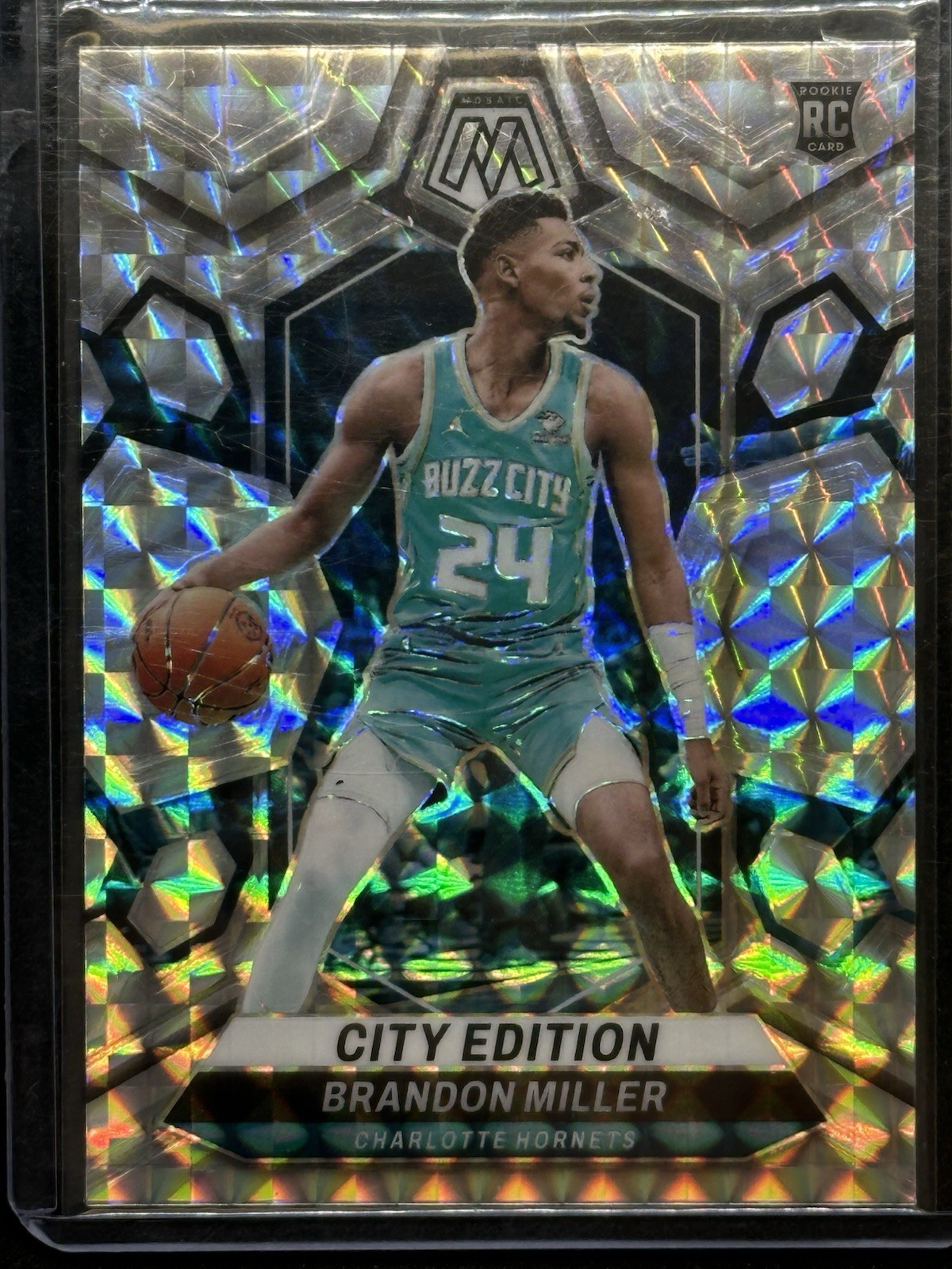 2023-24 Panini Mosaic - City Edition Brandon Miller #277 Mosaic Prizm (RC)