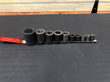 Snap-on 12 Drive Sockets Sae 10pc Snap-on 12 Drive Sockets Sae 10pc