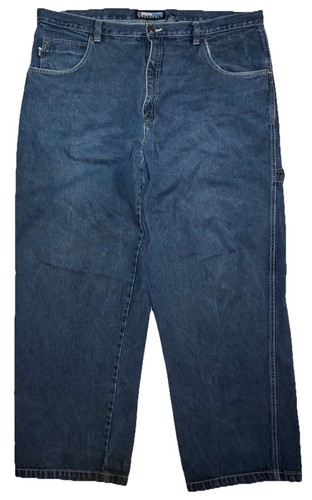 Vtg SouthPole Baggy Carpenter Jeans Skater Grunge Men’s 42 X 33 L Actual 42 X 32 - Picture 2 of 15