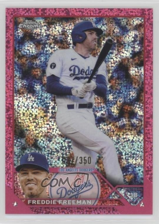 2023 Topps Chrome Magenta Speckle Refractor 27/350 Freddie Freeman #5 0nu6