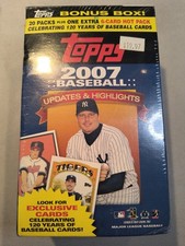 2007 Topps Baseball Updates And Highlights Bonus Box 1 Hot Pack