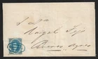 ARGENTINA CONCORDIA TO BUENOS AIRES 15c RIVADAVIA ON COVER 1864 CERTIFICATE