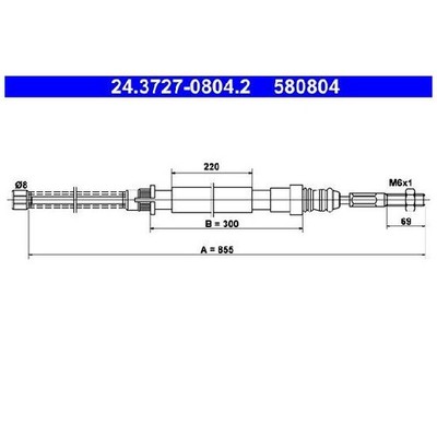 Handbremsseil 24477800 hinten links für Peugeot 405 1 15B 15E 2 4B 4E