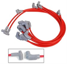 Msd Spark Plug Wires Spiral Core 8.5mm Red 90 Deg Boots Chevy Gmc V8 Set 31359