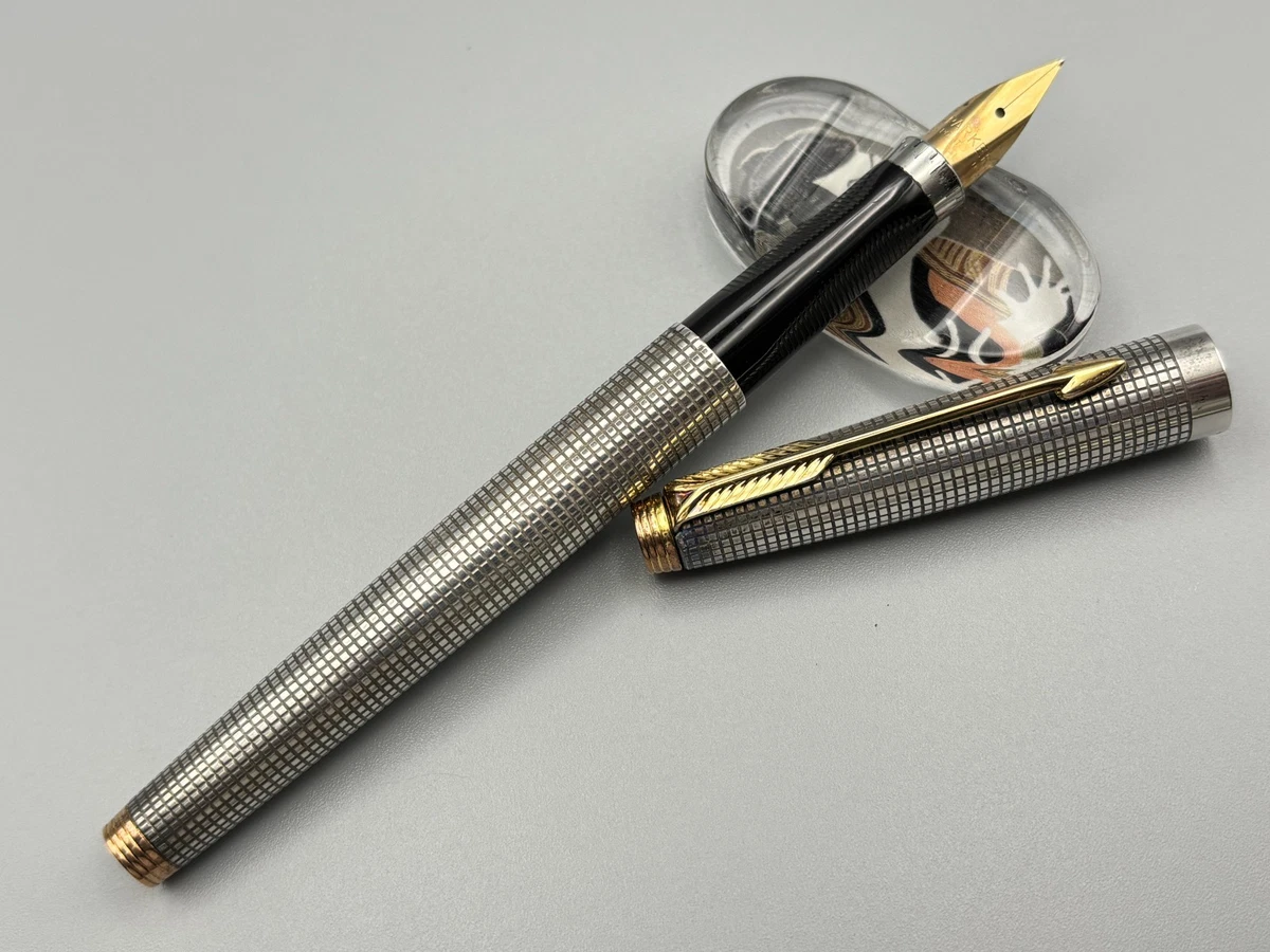 Parker Gold, 14K Nib Sterling Silver Collectible Fountain Pens for