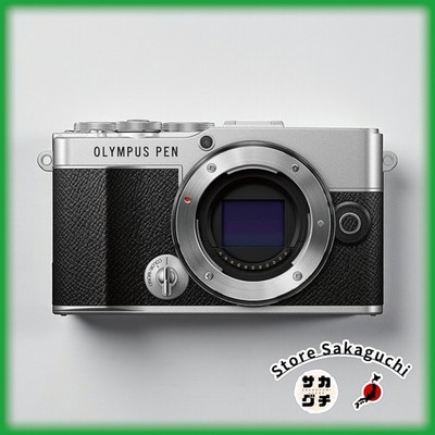 Olympus PEN E-P7 Mirrorless Camera Body Only Silver Black 20MP 5-Axis IBIS 4K