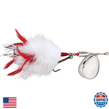 Blue Fox Vibrax Super Bou Twin 10 Fishing Lure White Red