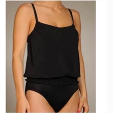 Miraclesuit Blouson Tankini One Piece Swimsuit Size US 8