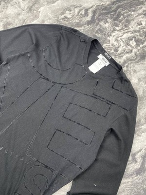 Vintage Versace Long Sleeve T Shirt Big Logo Men Size M Black | eBay