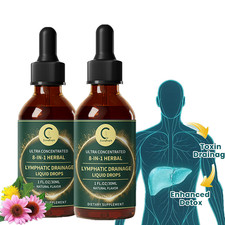 Lymphatic Drainage Drops 8 in 1 Herbal Extract Liver Cleanse Detox  Repair