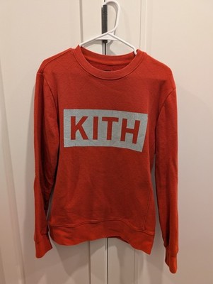 Kith Classic Box Logo Crewneck - Red  - Size S (Boxy Fit) - Ebay Verified