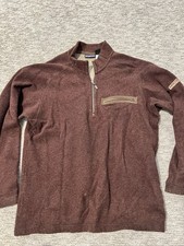 Vintage Patagonia Sweater Mens Large Wool Blend Half Zip Pullover USA Made 90s