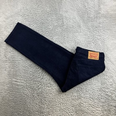 Vintage Levi's 502 Herren Cord Jeans W36 L29 Blau Regular Tapered Fit Retro Hose