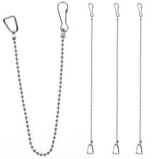 Toilet Flapper Chain 9.8inch,3PCS Stainless Steel Universal Toilet Bowl Chain...