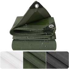 19.4Oz Extreme Heavy Duty Tarp 35Mil Thick 12' x 12' Waterproof Tarpaulin Cover