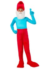 2022 The Smurfs Papa Smurf Child Costume