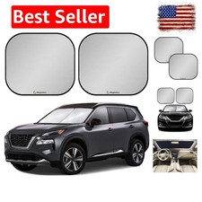 Windshield Sun Shade - Reflective Fabric Blocks Sun and Keeps Your Vehicle Co...