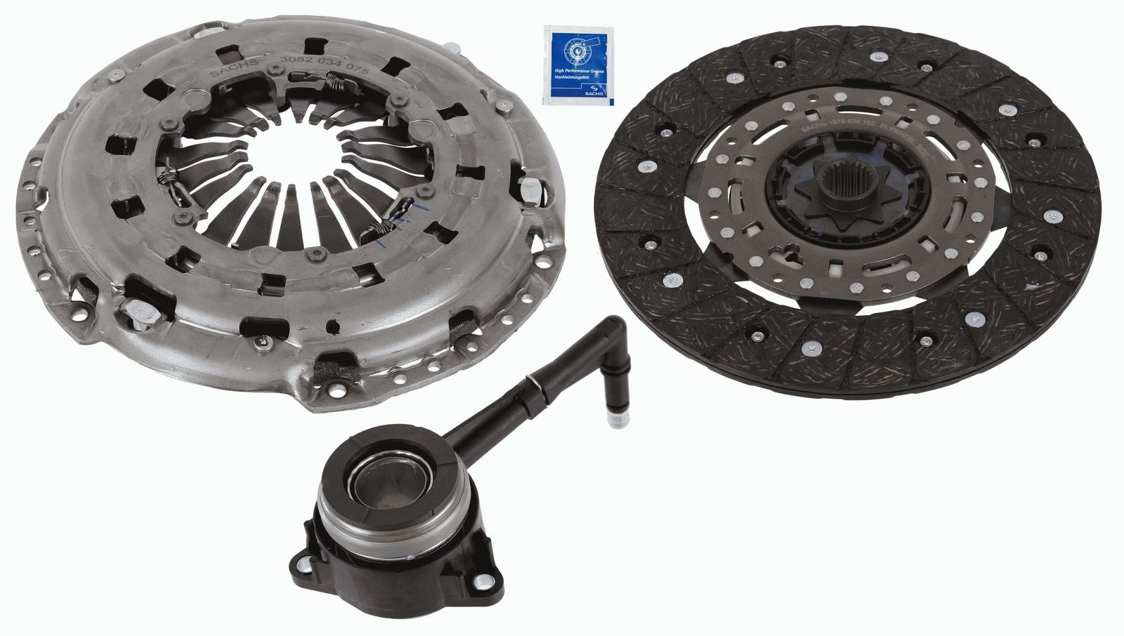 SACHS Clutch Kit 3000 990 589 For VW PASSAT B7 362 2010 to 2016