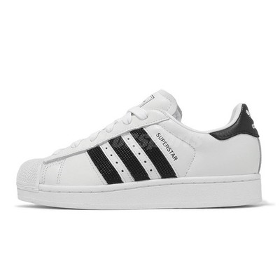 adidas gazelle silver green womens adidas Women's Superstar II Shoes, Size 5.5, White/Black/White main image 0