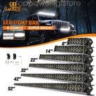 8 14 22 32 42" 52" LED Light Bar Spot Flood Fog Lamp Driving Truck SUV Offroad