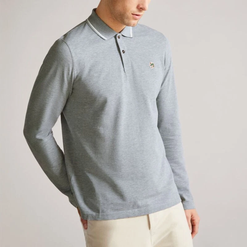 Ted Baker London Mens Fulhumm Cotton Grey Long Sleeved Polo Shirt Size XL
Opens in a new window or t